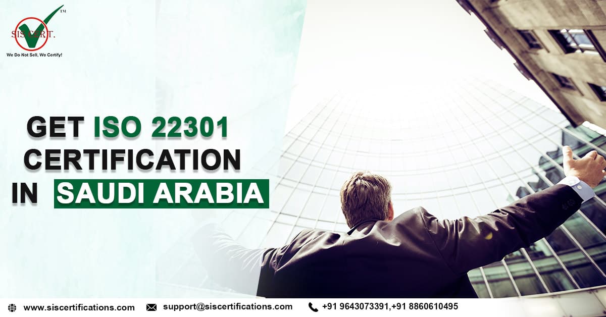Get ISO 22301 Certification services in Saudi Arabia – SIS Certifications