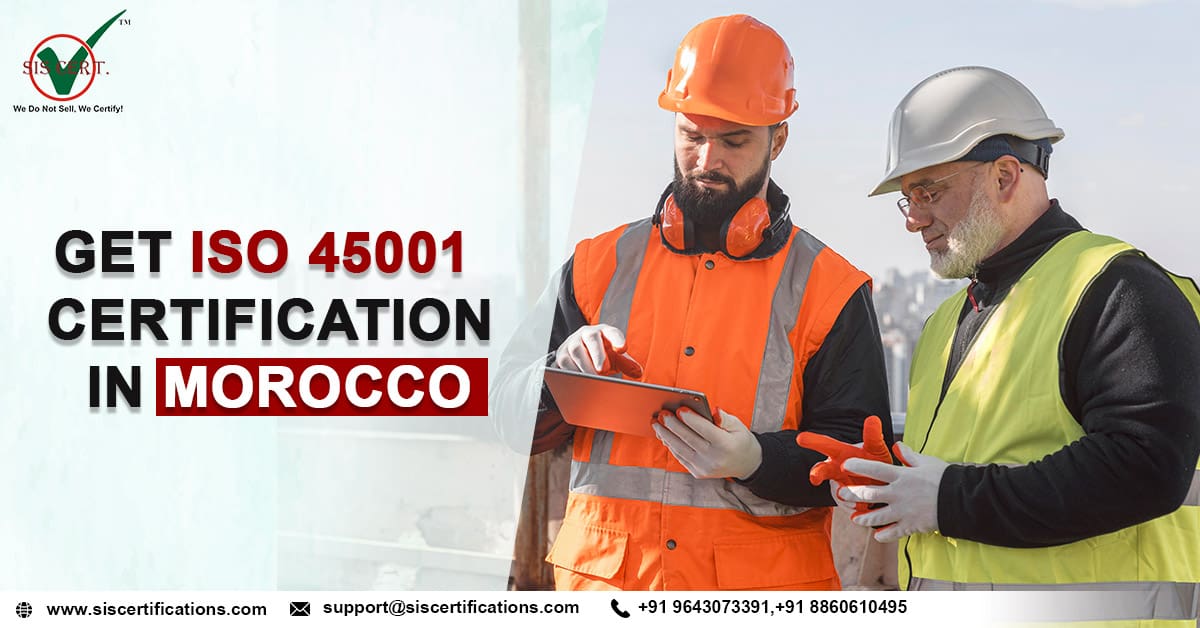 ISO 45001 Certification in morocco Apply Online ISO 45001 standard