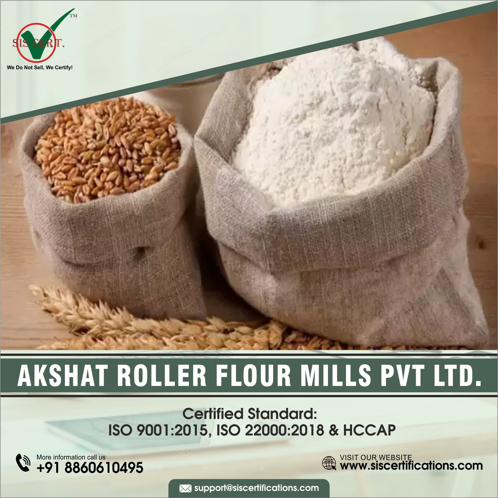 Akshat Roller Flour Mills Pvt Ltd SIS Certifications