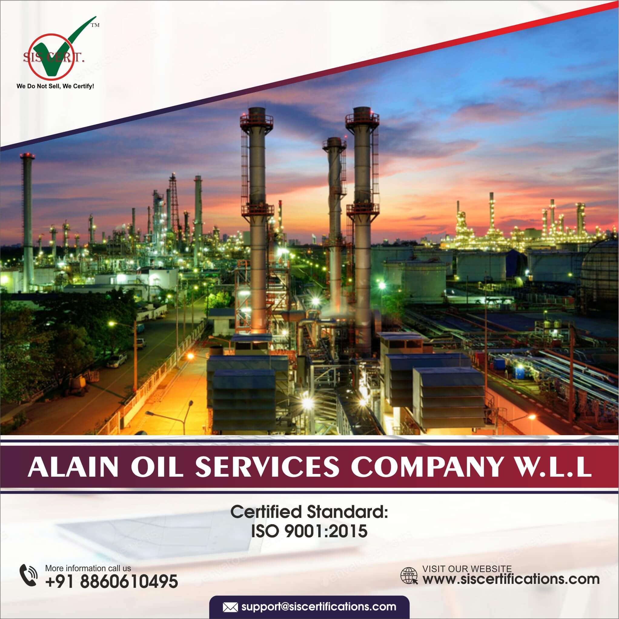 Alain Oil Services Company WLL SIS Certifications