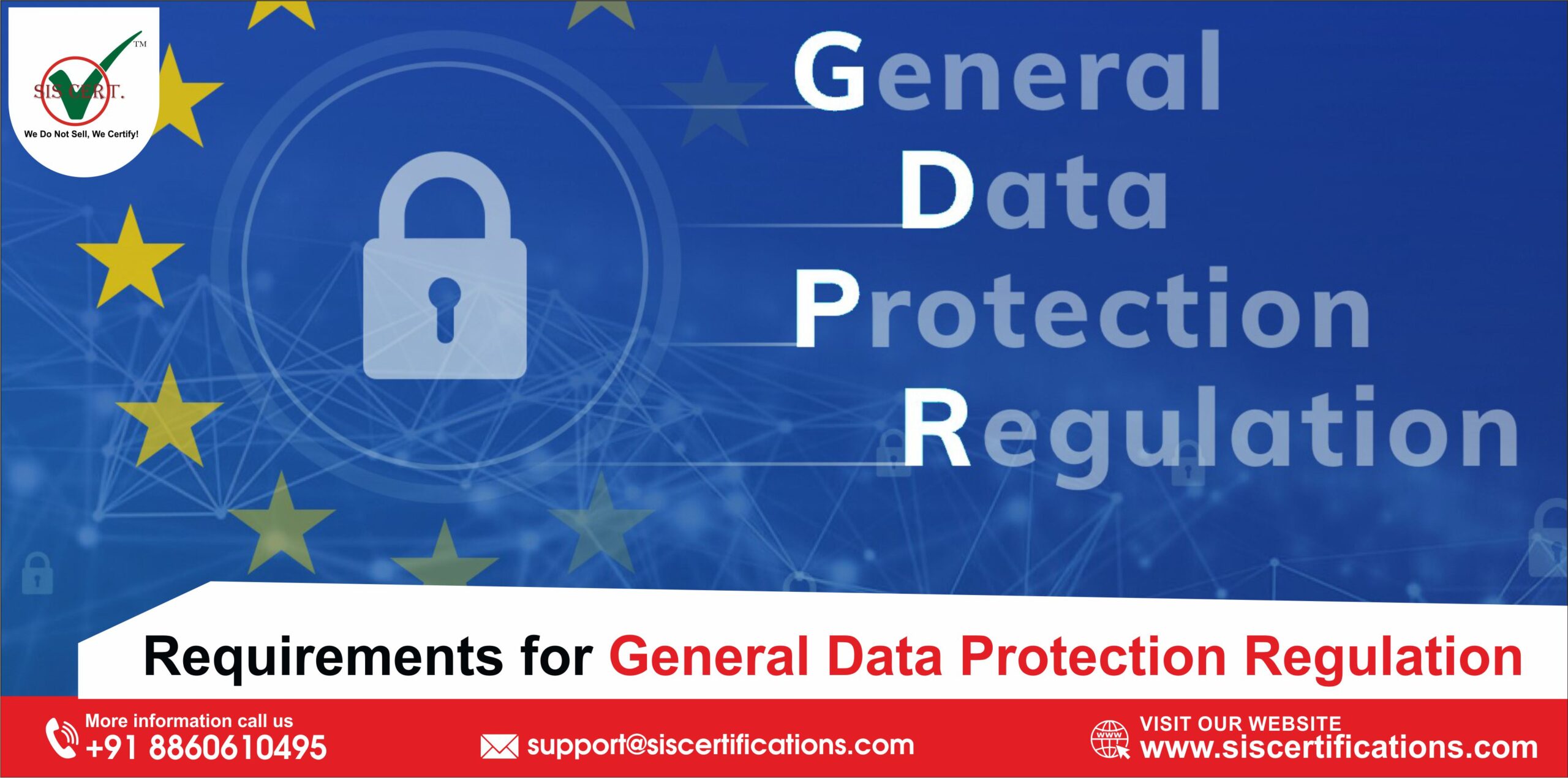 The General Data Protection Regulation (GDPR) outlines the requirements for an organization to ensure information security. It provides a set of rules and regulations for organizations that are related to data collecting and processing. It requires an organization to conduct an incident management plan and identify risks related to data processing. The cost of the General Data Protection Regulation (GDPR) varies from organization to organization depending on its size, number of employees, number of branches and the certification body selected by the organization.